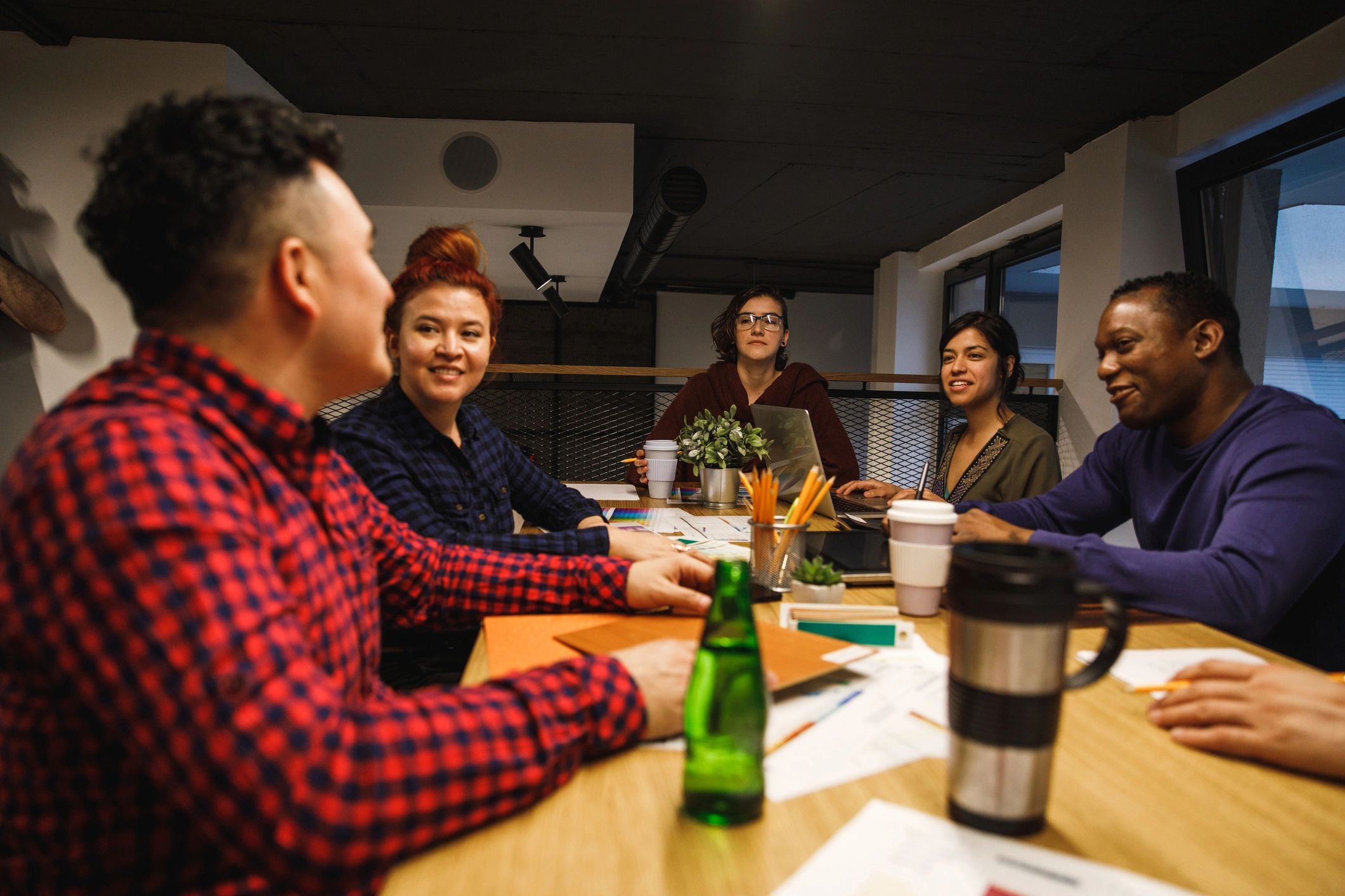 Collaborative team planning business operations support